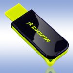 USB - - Digma Hide Black&Green - 2Gb