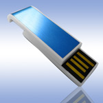USB - - Digma Slyd Blue&White - 2Gb