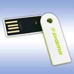 USB - - Digma Swing White&Green - 4Gb