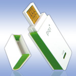 USB - - PQI Traveling Disk i221 White-Green - 2Gb